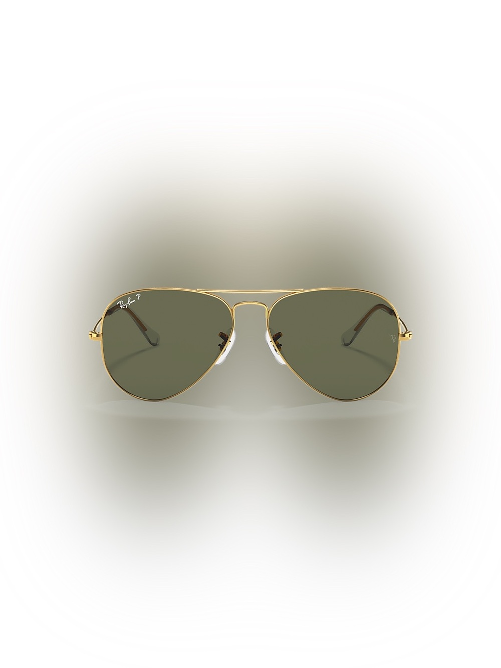 RAY-BAN Aviator Classic green polarized with gold frame